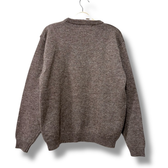 NWT Vintage 90s Warner Bros. Looney Tunes Tasmanian Devil Brown Wool Sweater XS - Picture 2 of 6